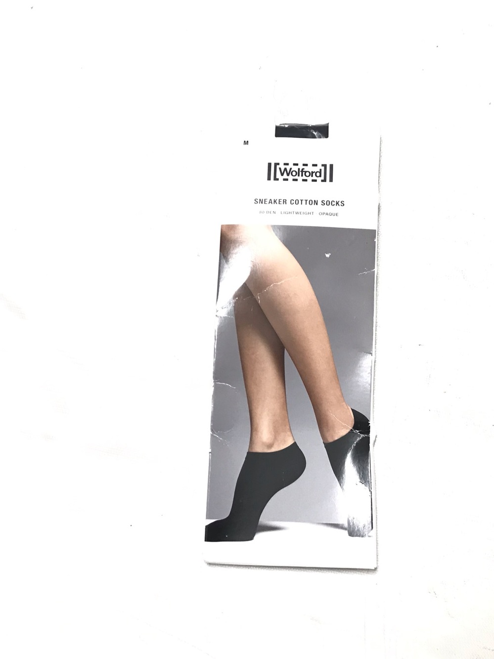 Wolford Sneaker Cotton Socks Size M Breathable Ankle Lightweight Comfortable 80